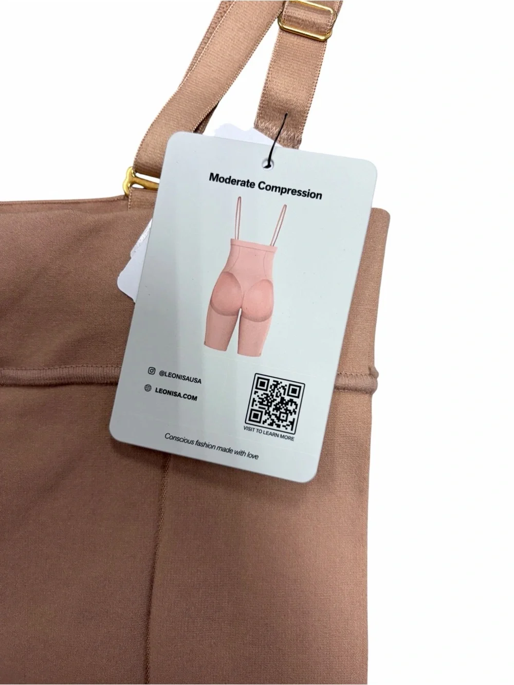 NWT Leonisa Invisible Extra High-Waisted Shaper Nude - Size Large‎